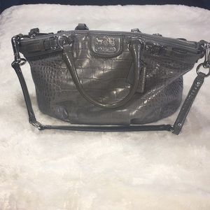 COACH HANDBAG MADISON EMBOSSED CROC SOPHIA SATCHEL